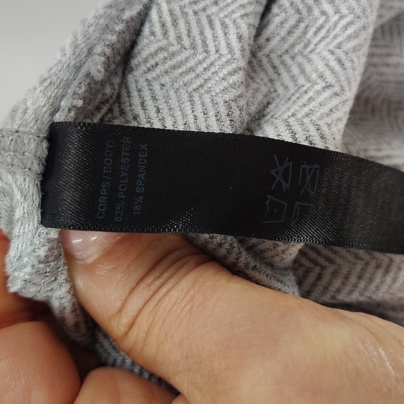 Kyodan Outdoor Athletic Leggings Size Large Light Gray Cropped Side Pockets - Picture 4 of 6